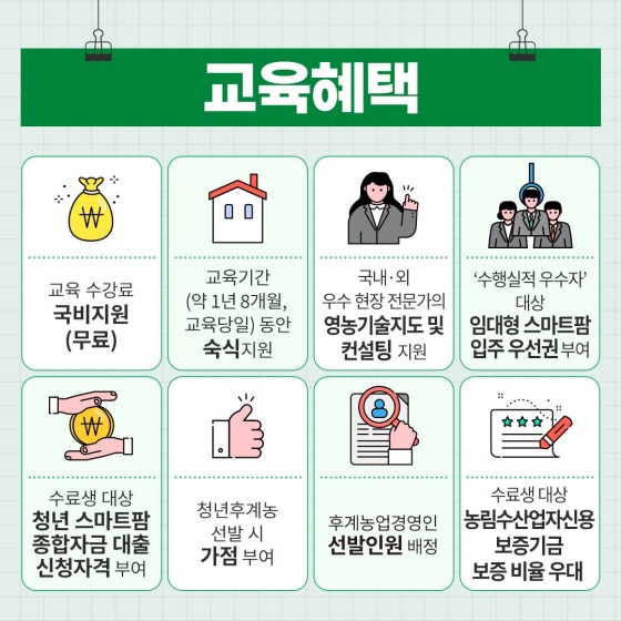 [카드뉴스] 스마트팜 선도할 청년 인재 모집…교육비 전액 지원6
